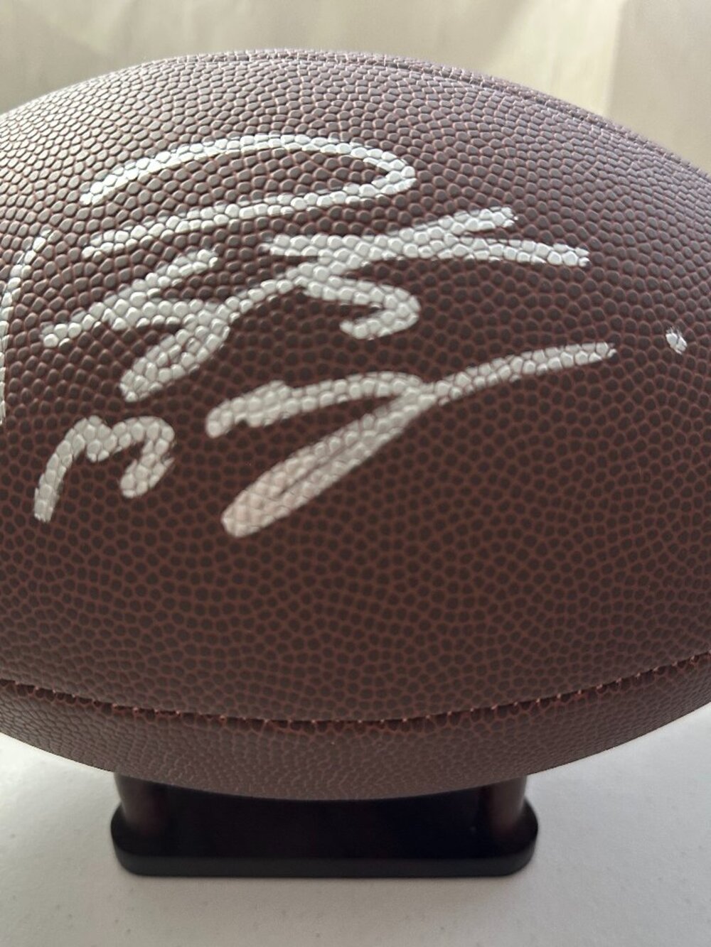 PEYTON MANNING SIGNED DENVER BRONCOS AUTOGRAPHED WILSON FOOTBALL W/COA HOLO 848
